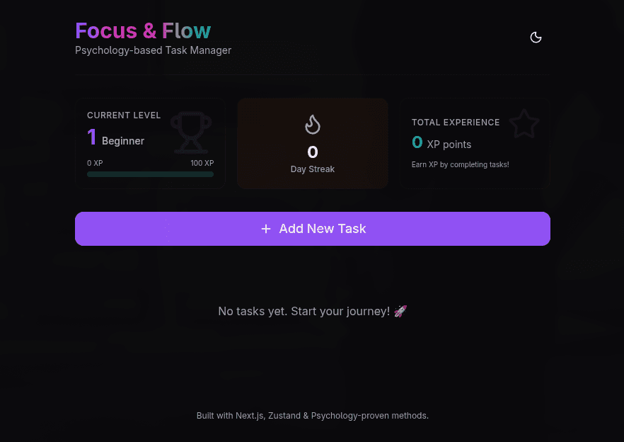 Focus & Flow (Psychology Todo)