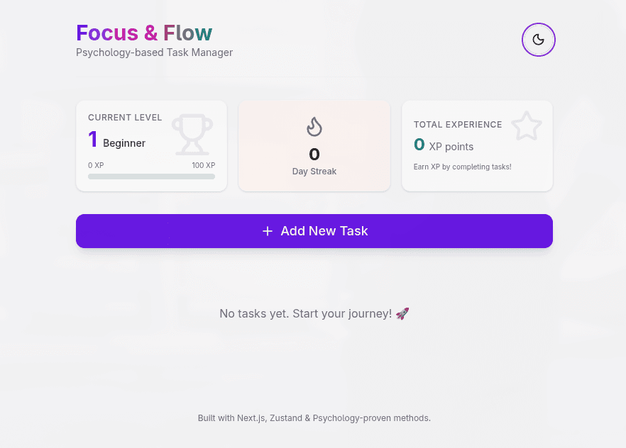 Focus & Flow (Psychology Todo)
